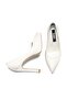 Women's High Heeled Silvery Satin Closed Pointed Toe Platform Shoes 6005 - 4