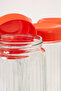 Set of 6 Glass Storage Containers with Red Lids 1500 ml – Legumes, Food, Breakfast Jars Set - 2