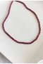 Certified 3.5 mm Ruby Natural Stone Necklace