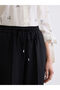 Black Elastic Waist Women's Trousers - 3