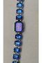 Women's Wristwatch Blue Stone Detailed Silver Color Bracelet Watch Stylish and Elegant Design