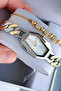 Premium Rectangular Women's Wristwatch Steel Band Japanese Mechanism Gift with Special Box Hmby2061C1 - 3