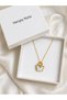 Butterfly Figured Women's Necklace Gold Color 316L Stainless Steel Stylish Design Gift - 2