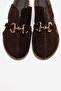 Favor Brown Suede Genuine Leather Closed-Front Women's Slippers - 2