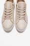 Pallen Beige Floter Genuine Leather Women's Casual Sports Shoes - 2