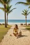 Women's Highlighter Shorts and Tie-Waist and Neck Bikini Set - 4