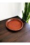 Natural Wooden Round Presentation Tray 27X27 cm – Handmade Decorative Serving Tray - 3
