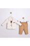 Baby Boy Linen Blazer Jacket 3-Piece Set 9-24 Months Ecru