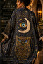 3 Layer Jacquard Owl Patterned Oversize Premium Muslin Kimono, 100% Cotton, Breathable, Beach and Resort - 4