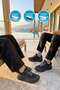 Flystep g Black Memory Foam Unisex Sports Shoes