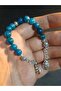 Ocean Blue Natural Agate Stone Zaza Prayer Beads (Style) - 2