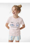 Cat Printed Pink Girls' T-Shirt 6Skg10332Ak