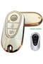 For Mercedes Benz C S Class C200 C300 W206 W223 S400 S450 S480 S500 Compatible Remote Key Case Cover Auto Keychain White