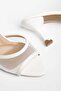 Granada White Women's Heeled Slippers - 5