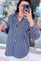 Striped Viscose Shirt 6Y194