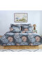 Double Lotus Flower Patterned Multi-Purpose Bedspread & Pique Set with 4 Pillowcases and Elastic Sheets - 2