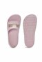 Women's Pink Slippers - Casual and Poolside Sandals with Gold Logo - 3
