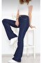 Spanish Paca Navy Blue Lycra High-Waisted Spanish Jeans Pants - 3