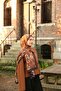 Noa Batik Patterned Shawl - Bitter Brown-Camel - 4