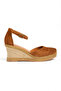 Genuine Leather Wedge Heel Sandals from Size 33-34-35 to Size 41-42-43-44-45 - 2