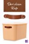 Bigbox 20 Lt 3-Piece Yellow Cabinet Organizer with Handle Storage Box Basket Organizer Toy Box - 3