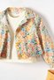 Nk Baby Girl Floral Printed Jacket 1-4 Years Orange - 3
