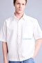 100% Cotton Boxy Fit Shirt Collar Printed Canvas Short Sleeve Shirt H5985Ax26Sm - 3