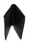 Men's Leather Wallet with Cash and Card Compartments in Plain Black - 2