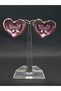 Heart and Butterfly Figured Love Themed Purple Enamel Women's Steel Titanium Earrings Summer Stylish Style New Gift Jewelry Accessory Luck