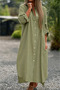 Women's Long Loose Shirt Dress