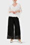 Silk Blend Relaxed Fit Flowy Wide Leg Trousers Pants 690O15 - 4