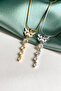 Swinging Steel Butterfly Necklace - 4