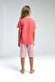 Girl's Floral Print Capri Set 2-8 Years Coral - 4