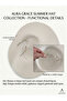 Large Brim - Wide Brim Classic Style Beach Natural Straw Hat Premium Trend Boater with Internal Adjustable String Black Beige White Camel Cream - 2