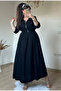 Collar Pocket Sports Dress Black - 2