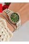Steel Strap 2 Year Warranty 3 Atm Waterproof Women's Wristwatch + Bracelet Gift - 2
