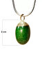 Aventurine Natural Stone Chain Handmade Necklace End: 2 cm Chain: 20 cm Boxed - 2