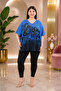 Plus Size V-Neck Rhinestone Stretchy Women's Blouse