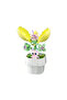 Flower Pot with Cat Figure Building Blocks 76 Pieces