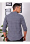 Men Grey Slim Fit Checked Shirt - 4