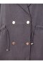 Aydan Snap-Fastened Waist-Tightening Jacket with Elasticated Sleeves - Eu3225 Brown - 4