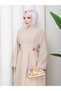Pens Accessory Belt Detailed Hijab Dress Rc6051 - 7