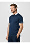 Blue Pure Cotton Men Premium Polo T-Shirt - 6