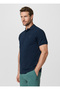 Blue Cotton Blend Men Premium Polo T-Shirt - 6