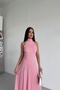 Halter Neck Dotted Dress - 6
