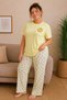 Luna Short Sleeve Women's Pajama Set – Soft Textured, Breathable, Comfortable Homewear Set