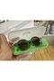 Unisex Children's Black Matte Body Round Frame Sunglasses (with Protective Case) - 3