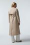 Double-Breasted Collar Belted Stone Trench Coat 14049 - 5