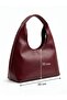 Women's Shoulder Bag - Zipper Detail and Large Capacity - 3