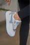 Women's White Blue Sneaker Casual Sports Shoes 086 - 3